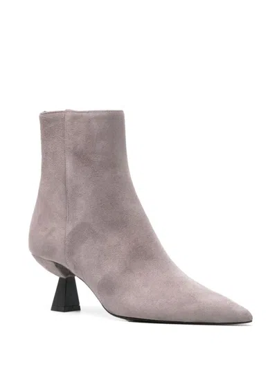 Roberto Festa 65mm Suede Boots In Grau