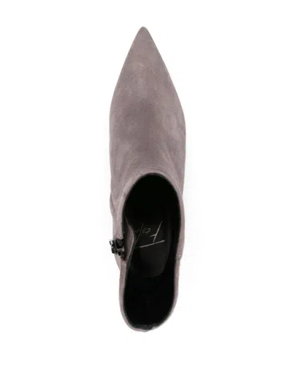 Roberto Festa 65mm Suede Boots In Grau
