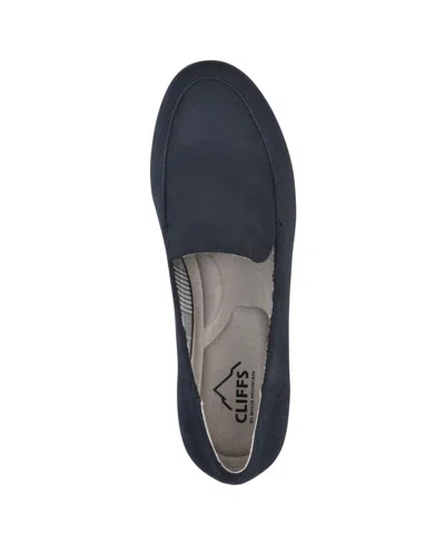 Cliffs By White Mountain Gallant Loafer In Black Suedette