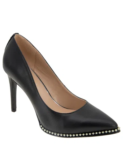 Bcbgeneration Womens Faux Leather Pointed Toe Pumps In Black