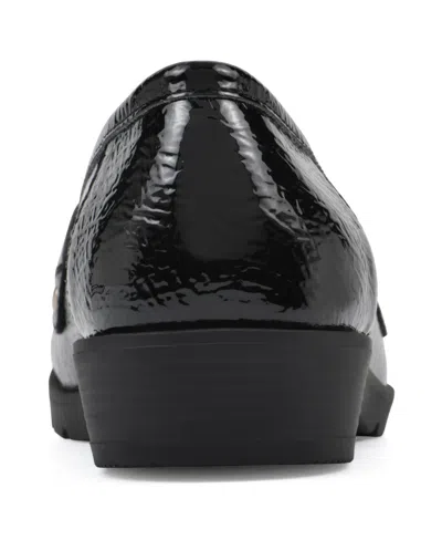Cliffs By White Mountain Galeena Buckle Kiltie Loafer In Black Patent