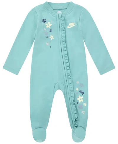 Nike Baby Girls Fresh Cut Ruffle Coverall In Green Frost