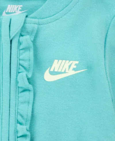 Nike Baby Girls Fresh Cut Ruffle Coverall In Green Frost