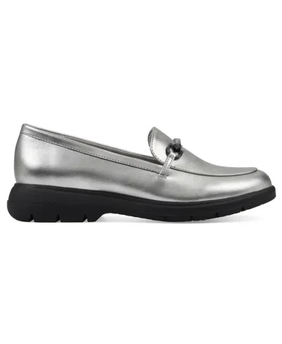 Cliffs By White Mountain Flow Bit Loafer In Old Gold Metallic Smooth