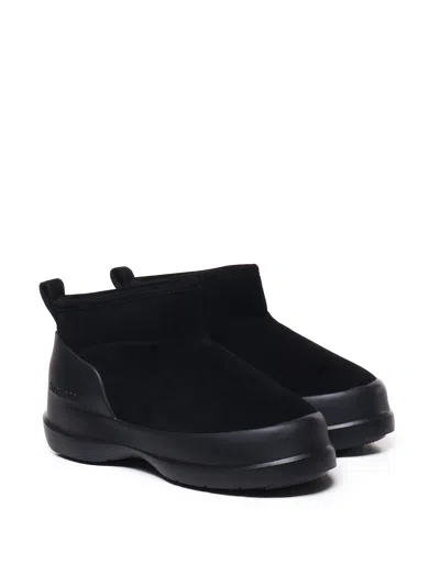 Moon Boot Luna Low-suede Boots In Black