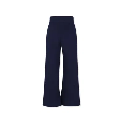 Polo Ralph Lauren Blue Trousers For Girl With Horse In Blue