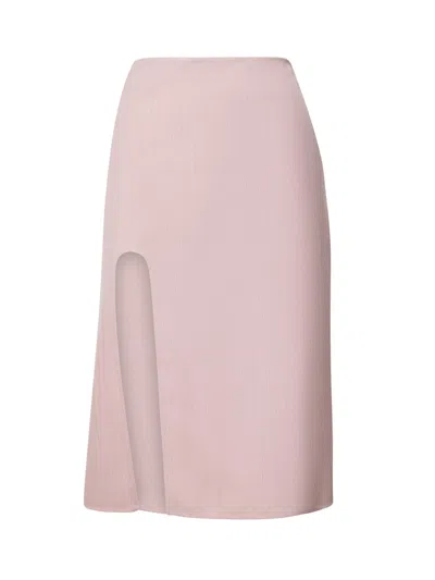 Shop Stella Mccartney Tweed U Skirt In Pink