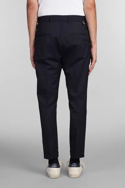 Shop Low Brand Riviera Pants In Blue Wool