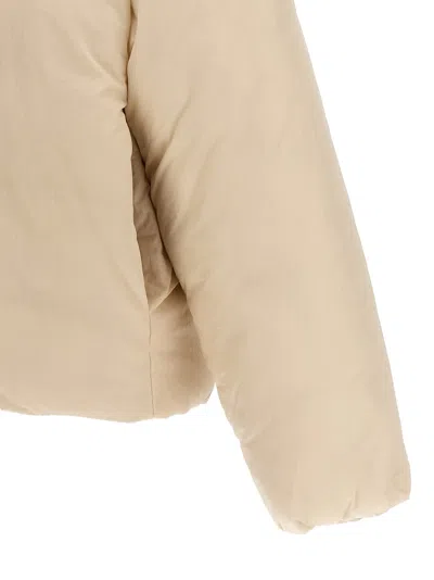 Jacquemus Padded Hooded Long Sleeve Down Jacket In White