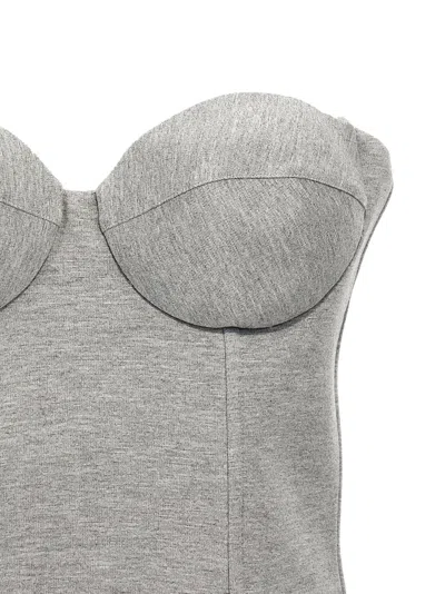 Giuseppe Di Morabito Cropped Corset In Gray