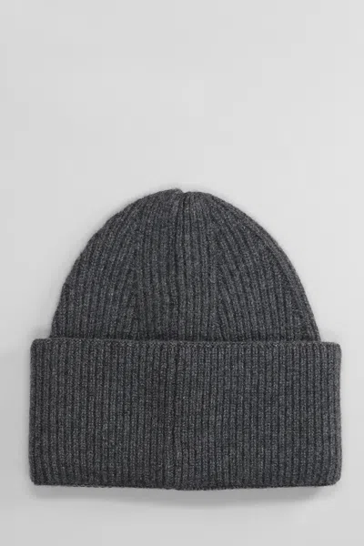 Shop Laneus Hats In Grey Cashmere