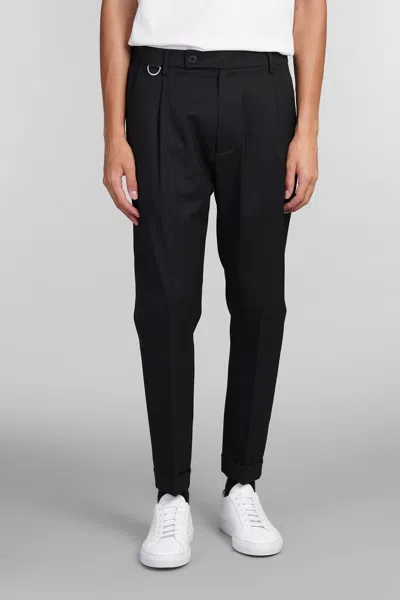 Shop Low Brand Riviera Pants In Black Wool