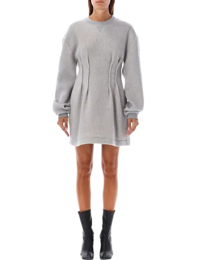 Shop Jw Anderson Hour Glass Dress In Light Grey