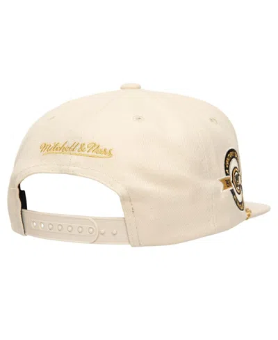 Mitchell & Ness Men's Cream Chicago Cubs Golden Ivory Snapback Hat In Cream