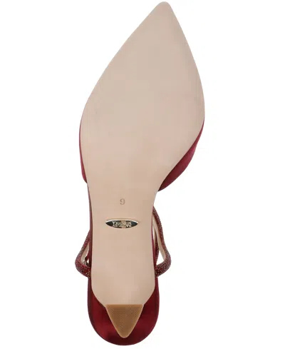 Badgley Mischka Collection Kamilah Ankle Strap Pump In Azure Blue Satin