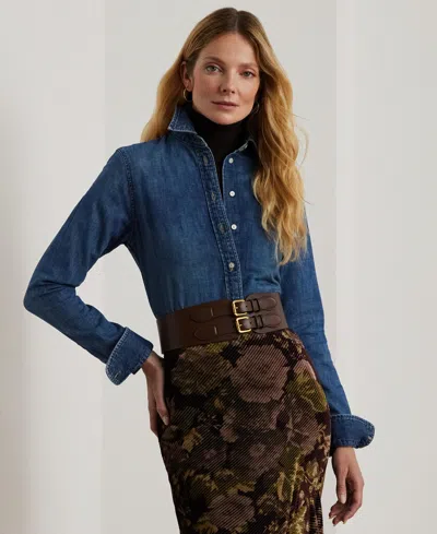 Ralph Lauren Classic Fit Denim Shirt In Blue