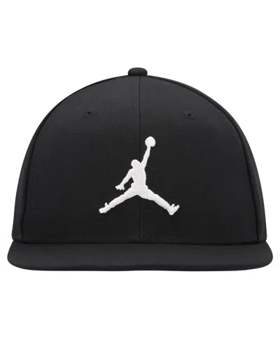 Jordan Men's  White Pro Jumpman Snapback Hat In White