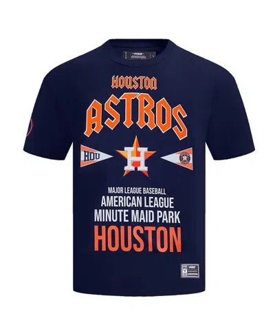 Pro Standard Men's Navy Houston Astros Oversized City Tour T-shirt In Navy