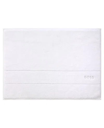 Boss Home Plain Cotton Bath Mat, 20" X 28" In White