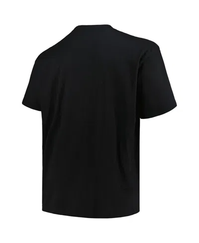 Fanatics Men's Black New England Patriots Big Tall Pop T-shirt In Black