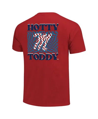 Image One Men's And Women's Scarlet Boston University Scenic Comfort Colors T-shirt In Red
