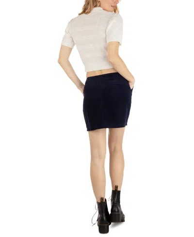 Hurley Juniors' Enza Corduroy Mini Skirt In Navy