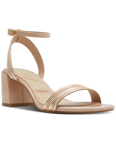 Aldo Women's Emelda Two-piece Dress Sandals In Bone Metallic