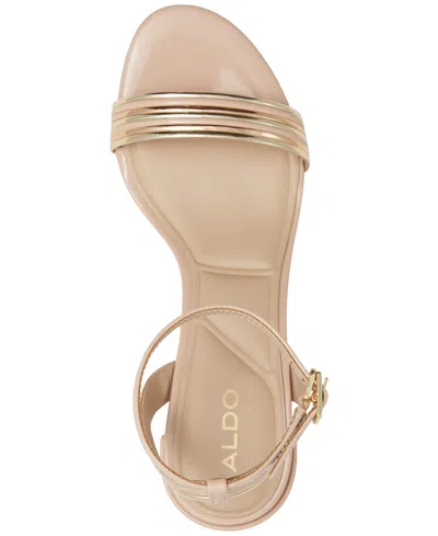 Aldo Women's Emelda Two-piece Dress Sandals In Bone Metallic
