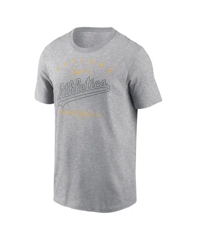 Nike Men's Heather Gray Pittsburgh Pirates Home Team Athletic Arch T-shirt In Heather Gray