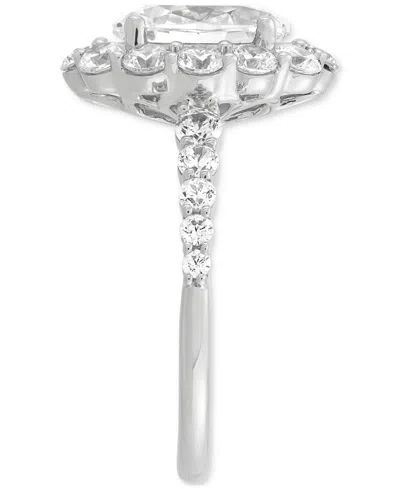 Grown With Love Igi Certified Lab Grown Diamond Oval Halo Engagement Ring (3-1/2 Ct. T.w.) In 14k Gold In White Gold