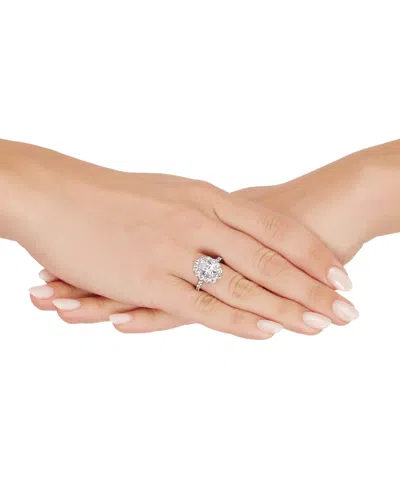 Grown With Love Igi Certified Lab Grown Diamond Oval Halo Engagement Ring (3-1/2 Ct. T.w.) In 14k Gold In White Gold