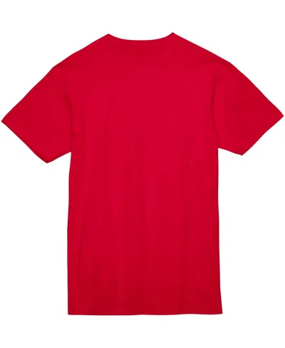 Mitchell & Ness Men's And Women's Red Atlanta Hawks Hardwood Classics Mvp Throwback Logo T-shirt In Red