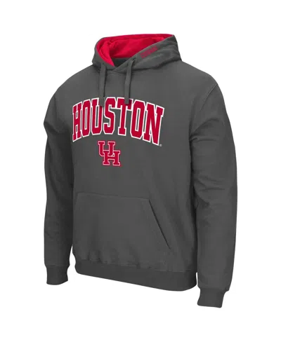 Colosseum Red Houston Cougars Arch And Logo Pullover Hoodie In Red