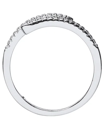 And Now This Clear Cubic Zirconia Triple Stack Ring In Gold