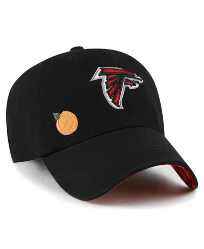 47 Brand Women's Black Atlanta Falcons Confetti Icon Clean Up Adjustable Hat In Black