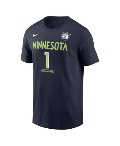 Nike Men's And Women's Diamond Miller Navy Minnesota Lynx Explorer Edition Name Number T-shirt In Navy