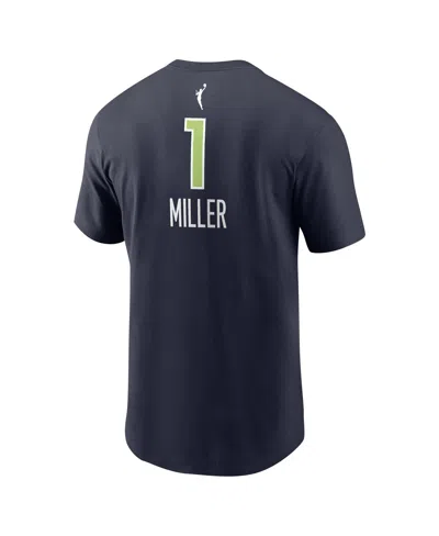 Nike Men's And Women's Diamond Miller Navy Minnesota Lynx Explorer Edition Name Number T-shirt In Navy