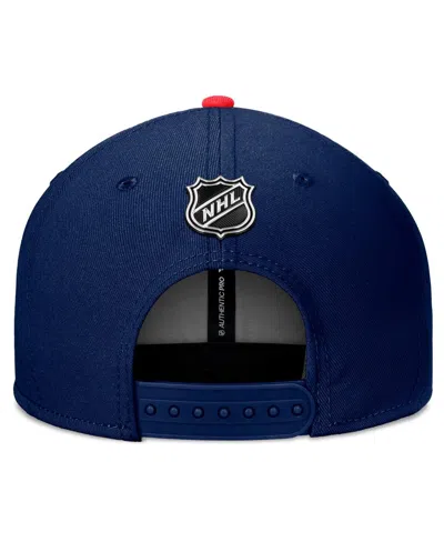 Fanatics Men's Navy New York Rangers 2024 Nhl Draft Snapback Hat In Navy,red