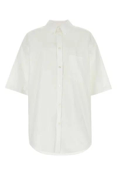 Shop Balenciaga Shirts In White