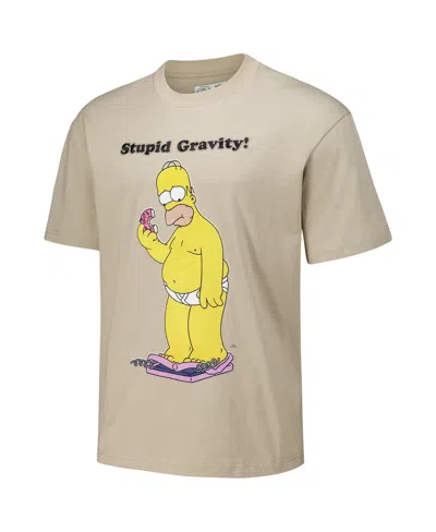 Freeze Max Men's Tan The Simpsons Sugar Daddy Loose Fit T-shirt In Tan