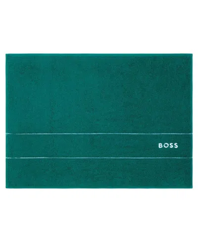 Boss Home Plain Cotton Bath Mat, 20" X 28" In Everglade