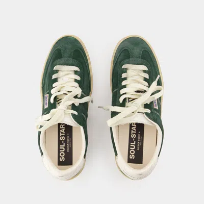 Shop Golden Goose Soul Star Sneakers In Green