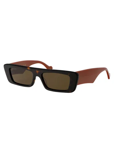 Gucci Gg1331s Sunglasses In 003 Havana Orange Brown