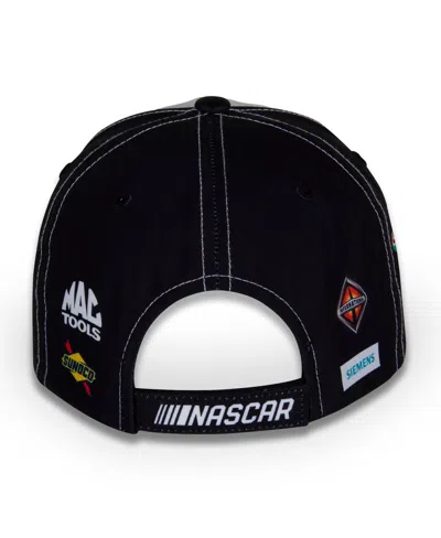 Checkered Flag Sports Men's White/black Brad Keselowski Buildsubmarines.com Uniform Adjustable Hat In White,black