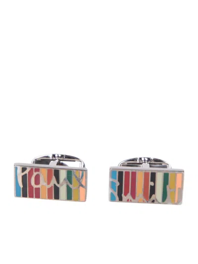 Shop Paul Smith Cufflinks In Multicolor