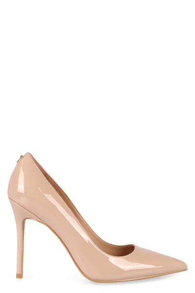 Shop Pinko Juliette Patent Leather Pumps In Beige