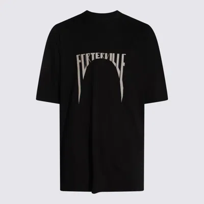 Shop Rick Owens Black Cotton T-shirt