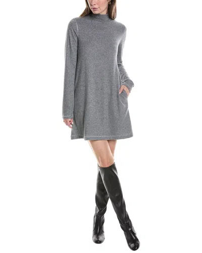 Michael Stars Olivia Sparkle Mock Neck Sweaterdress In Grey