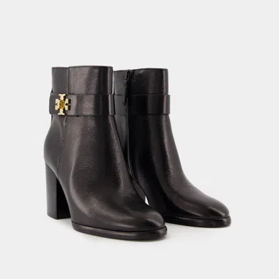 Shop Tory Burch T-lock Ankle Boots In Black