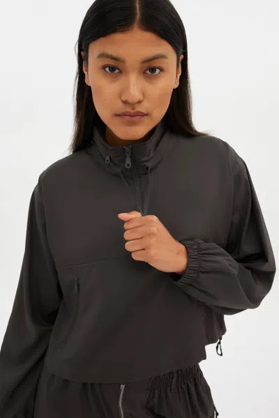 Girlfriend Collective Ash Huddle Half-zip Windbreaker